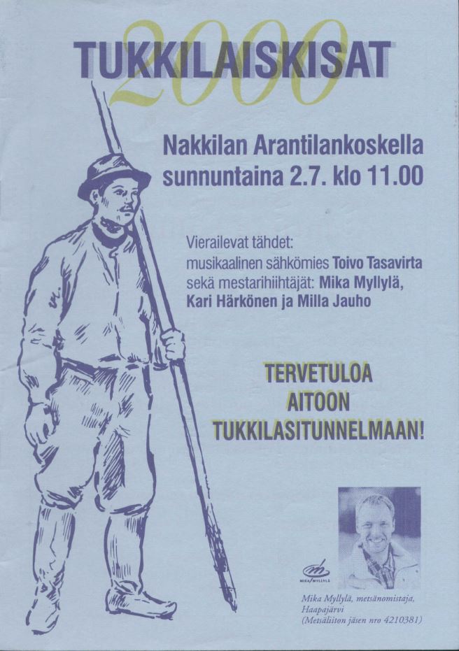 Tukkilaiskisat Nakkilan Arantilankoskella 2 7 2000 kansi